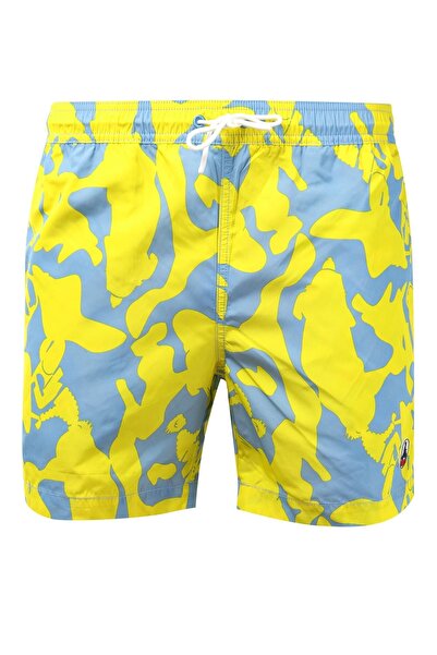 Jott Men's yellow and blue swimwear Biarritz Multicamo