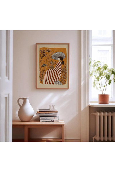Tuba Decor Jednodijelni drveni stol sa ramom za dnevnu sobu, hodnik i kuhinju