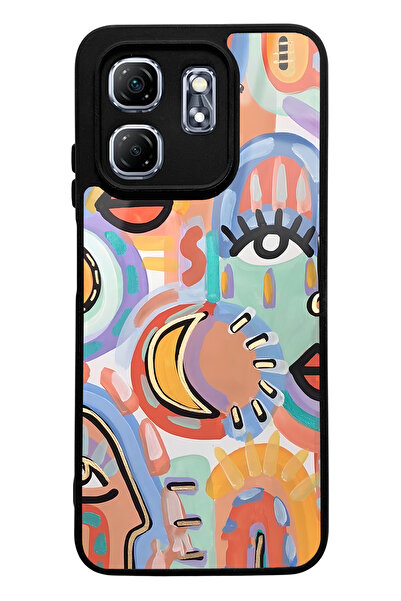 Spoyi Infinix Hot 50I Watercolor Retro Eye Design Glossy Phone Case Compatible