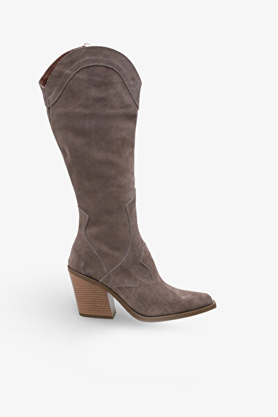 İNNABUTİKK حذاء يومي للنساء من جلد الغزال الطبيعي من درايز