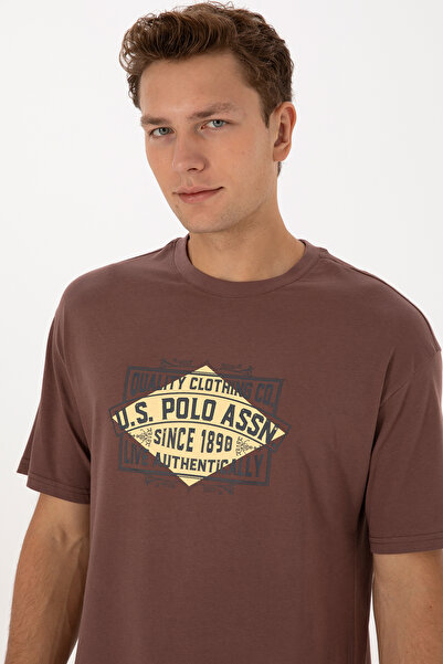 U.S. Polo Assn. Men's Brown T-Shirt 50324811-Vr029