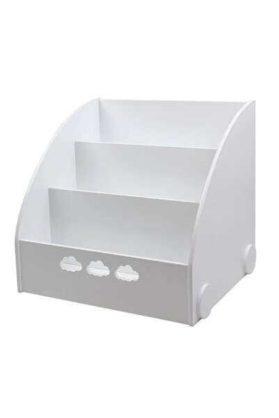 GINGER HOME Organizator pentru carti si reviste Cloud White