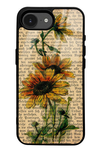 Spoyi iPhone 16E Sunflower Design Glossy Phone Case Compatible
