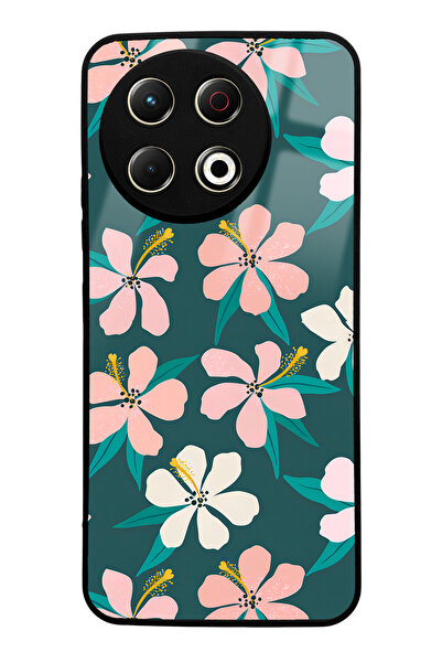 Spoyi Tecno Spark 30 Pro Leaf Flovers Design Glossy Phone Case
