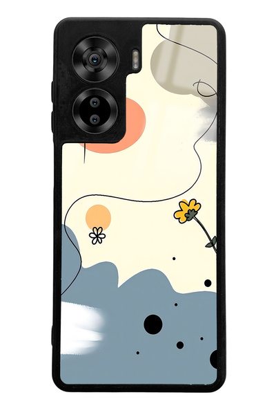 Spoyi Casper Via X40 Compatible Nude Daisy Design Glossy Phone Case