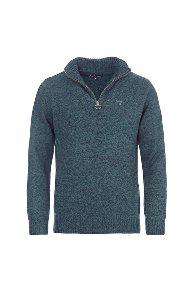 Barbour Essential Lambswool Half Zip Kazak GN95 Seaweed