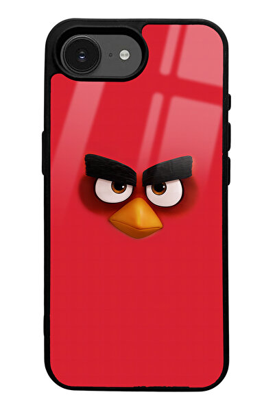 Spoyi iPhone 16E Red Angry Birds Design Glossy Phone Case Compatible