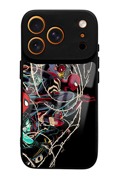 Spoyi iPhone 17 Pro Spider Earth Design Glossy Phone Case Compatible