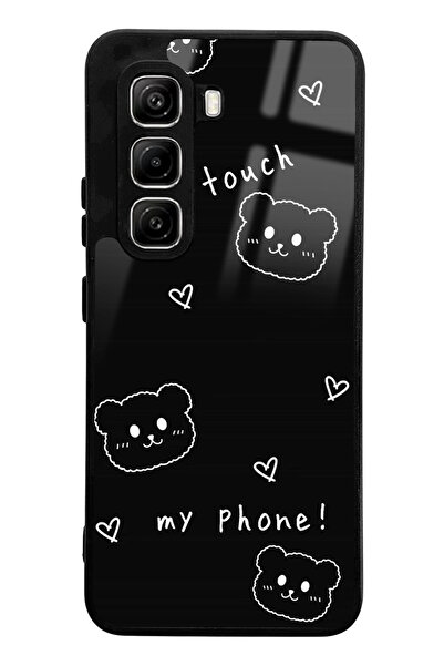 Spoyi Infinix Hot 50 Pro Compatible Don'T Touch Design Glossy Phone Case