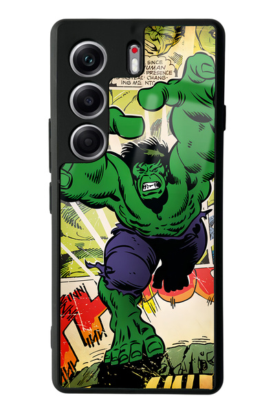 Spoyi غطاء هاتف لامع بتصميم هالك لهاتف تكنو كامون 40 برو