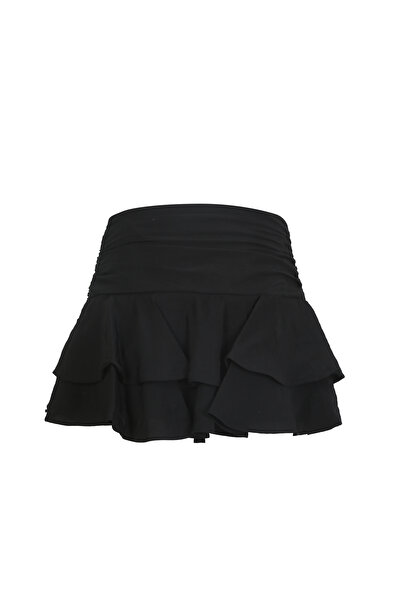 La Sarta Μίνι υφαντό σορτς Isla με μαύρη φούστα
