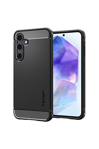 Spigen Carcasă pentru Samsung Galaxy A55 5G, Rugged Armor - Neagră