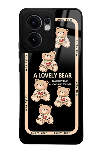 Spoyi Oppo Reno 13F Compatible Lucky Bear Designed Glossy Phone Case