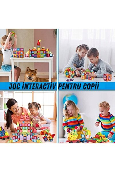iTin Magnetic construction set 70 colorful pieces, educational toy for children, fine motor development