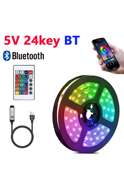 choice2 10m Not waterproof BT 24K RGB 5050 DC5V USB 24Keys Bluetooth Led Stri...