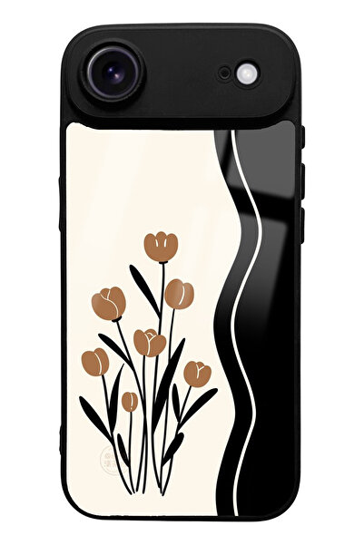 Spoyi iPhone 17 Air Flower Motif Design Glossy Phone Case Compatible