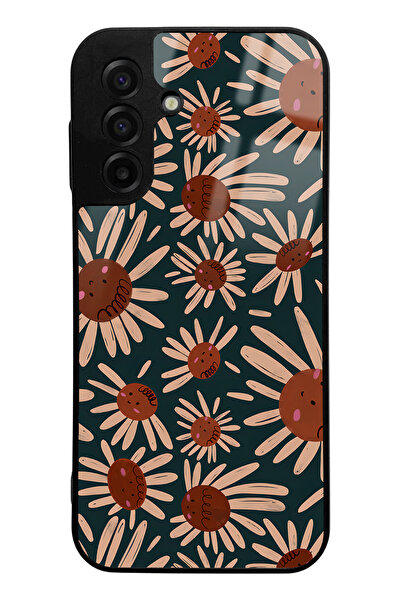 Spoyi Samsung A17 Retro Daisy Design Glossy Phone Case