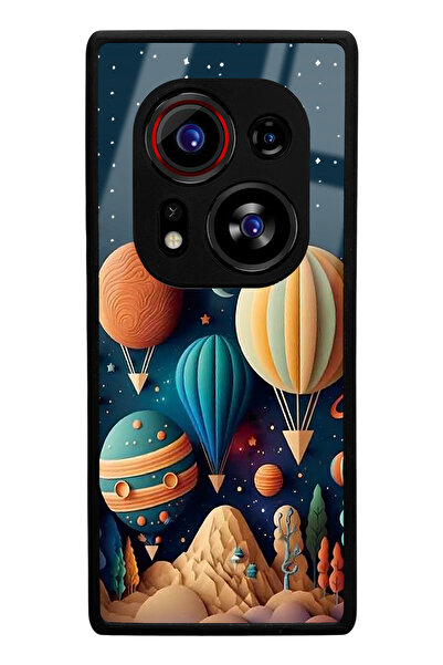 Spoyi Tecno Phantom X2 Pro Astral Balloons Design Glossy Phone Case Compatible