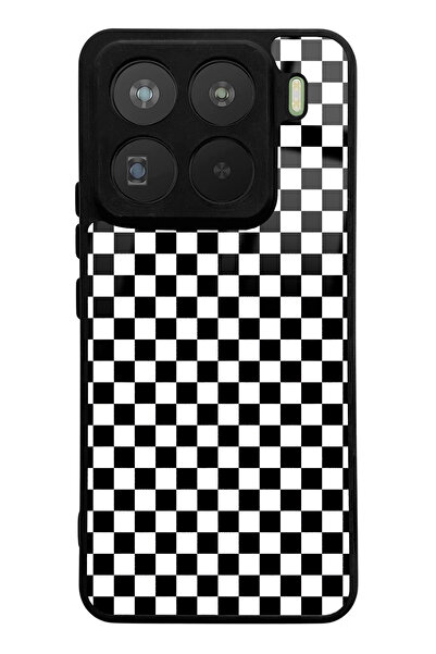 Spoyi Xiaomi Mi 15 Pro Checkered Design Glossy Phone Case Compatible