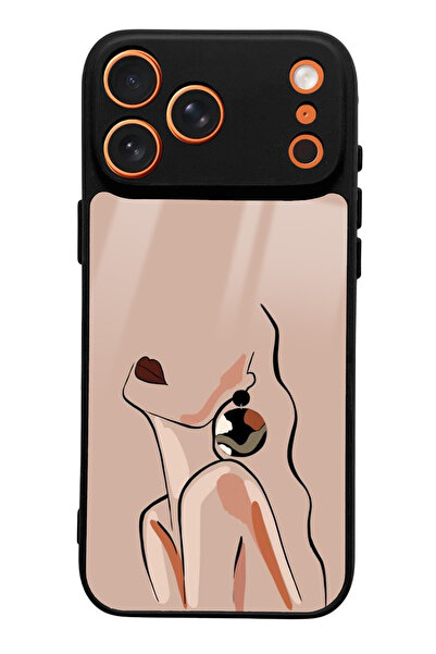 Spoyi iPhone 17 Pro Max Silhouette Design Glossy Phone Case