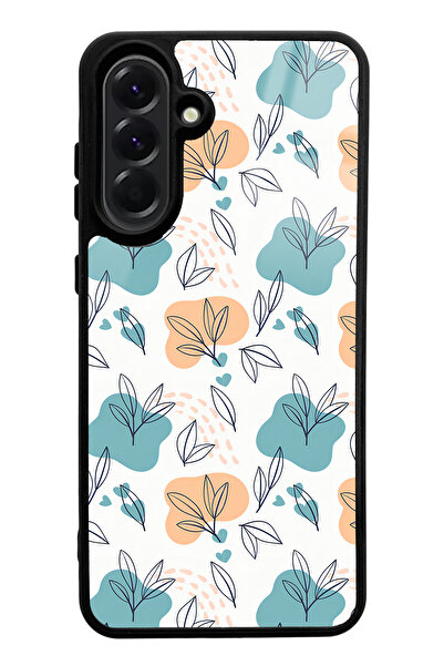 Spoyi Samsung A56 Glossy Phone Case with Tiny Leaves Design