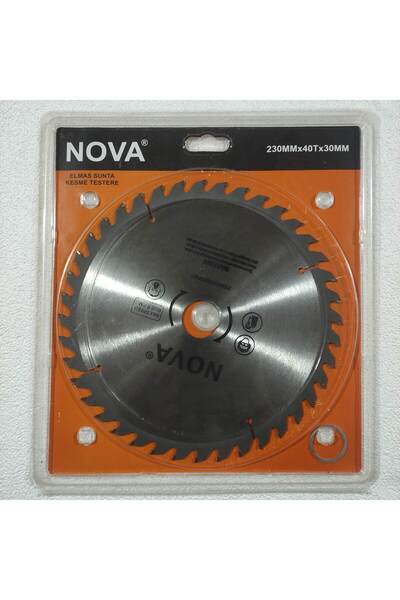 Nova ELMAS SUNTA TESTERE SUNTA AHŞAP KESME 230 MM X 40 T X 30 MM YÜKSEK KALİTE