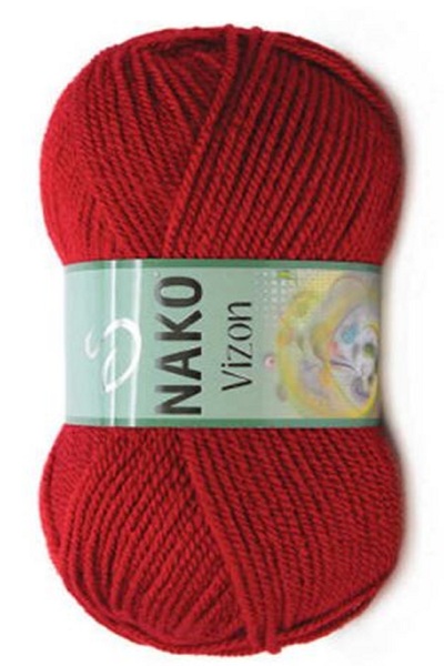 NAKO Mink Dark Red 1 Piece Color: 1175