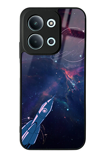 Spoyi Xiaomi Redmi 15C 4g Compatible Space Rocket Design Glossy Phone Case