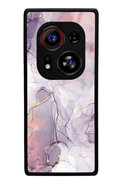 Spoyi Tecno Phantom X2 Pro Fuchsia Marble Design Glossy Phone Case