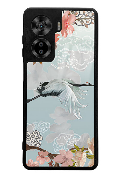 Spoyi Casper Via X40 Watercolor Stork Design Glossy Phone Case Compatible