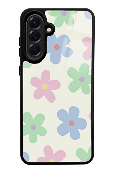 Spoyi Samsung A56 Compatible Nude Flower Design Glossy Phone Case