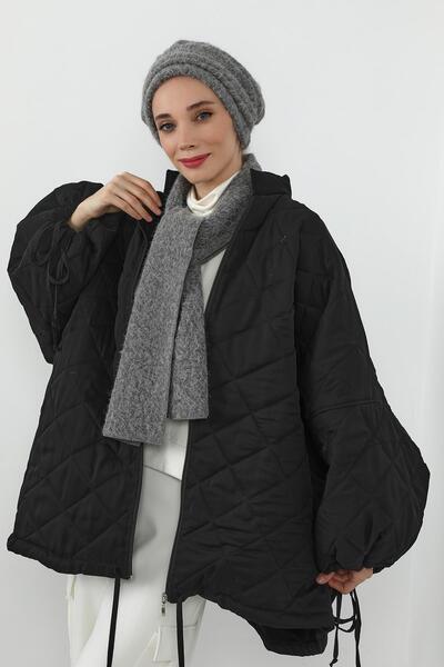 Aisha's Design Зимовий комплект з пуховою шапкою та шарфом, BAT-3TK