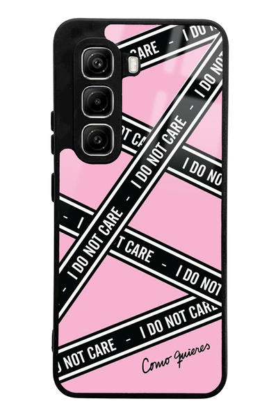 Spoyi Infinix Hot 50 Pro I Don'T Care Design Glossy Phone Case Compatible