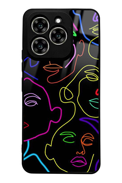 Spoyi Reeder S919 Glossy Phone Case with Neon Silhouette Design