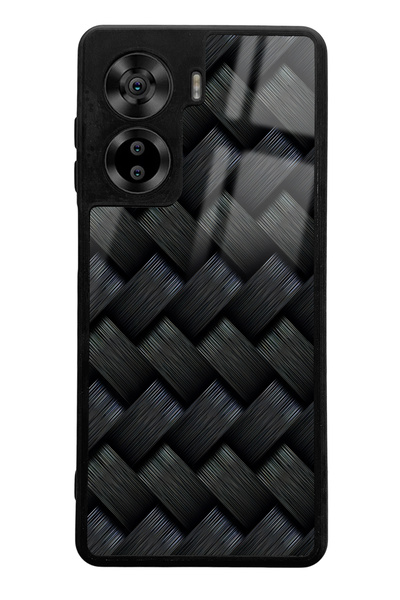 Spoyi Casper Via X40 Black Mesh Design Glossy Phone Case Compatible