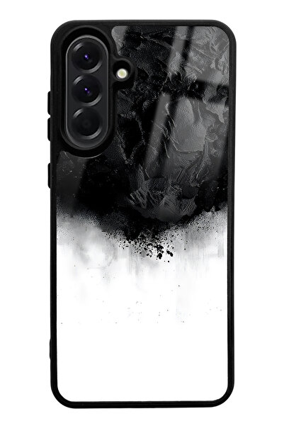 Spoyi حافظة هاتف لامعة بتصميم دخاني أسود متوافقة مع سامسونج A56