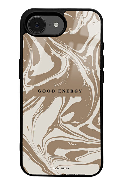 Spoyi Good Energy Designed Glossy Phone Case Compatible with iPhone 16E