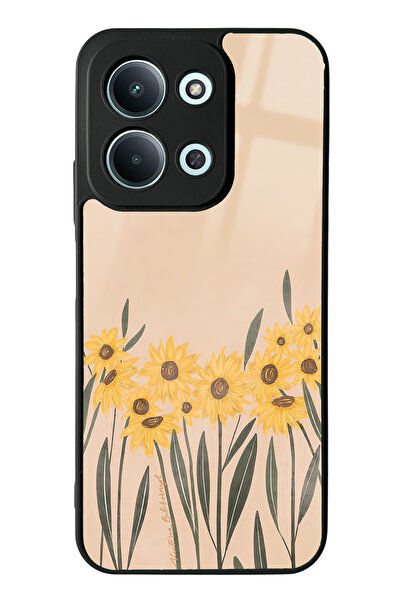 Spoyi Xiaomi Redmi 15C 4g Compatible Watercolor Sunflower Design Glossy Phone Case
