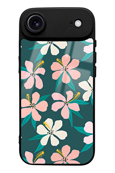 Spoyi iPhone 17 Air Leaf Flovers Design Glossy Phone Case Compatible