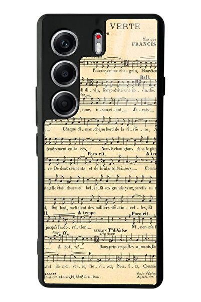 Spoyi Tecno Camon 40 Pro Compatible Music Notes Design Glossy Phone Case