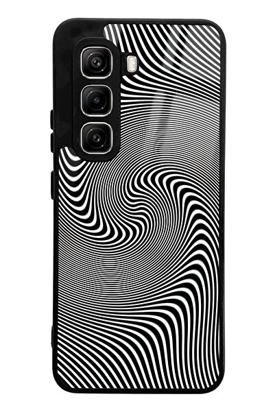 Spoyi Triptrance Wave Design Glossy Phone Case Compatible with Infinix Hot 50 Pro