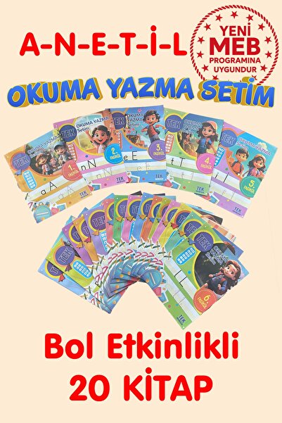 Tandem Yayınları anetil tüm harfler bol etkinlikli Okuma Yazma Setim 1. sınıf