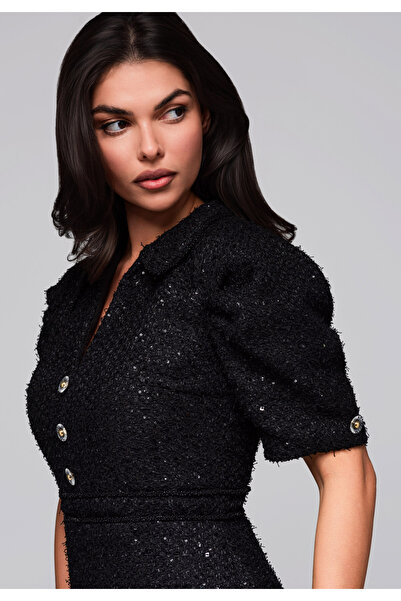 OMBRE Βραδινό φόρεμα LA-OM-DLR247 - μαύρο