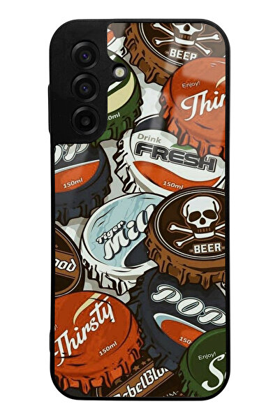 Spoyi Glossy Phone Case with Soda Cap Design Compatible with Samsung A17