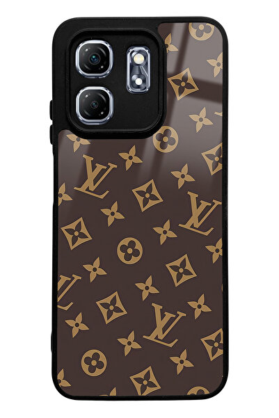Spoyi Infinix Hot 50I Brown Lv Design Glossy Phone Case Compatible