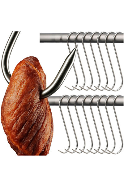 Selgot Set de 15 cârlige, oțel, dimensiuni 0,3 x 4,5 x 15 cm