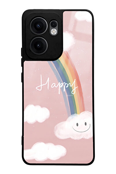 Spoyi Oppo Reno 13F Happy Cloude Design Glossy Phone Case Compatible