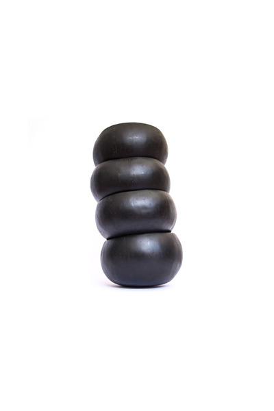 LIFESTYLER Pachet 4 boluri din nucă de cocos negre (11-14 cm)