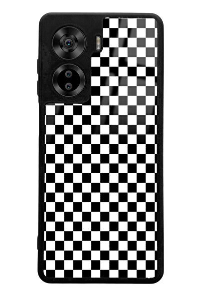 Spoyi Casper Via X40 Compatible Checkered Design Glossy Phone Case