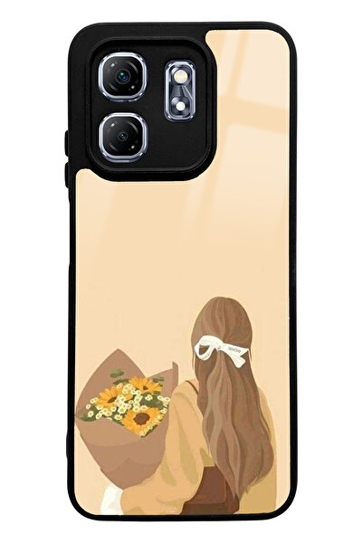 Spoyi Infinix Hot 50I Compatible Floral Girl Design Glossy Phone Case